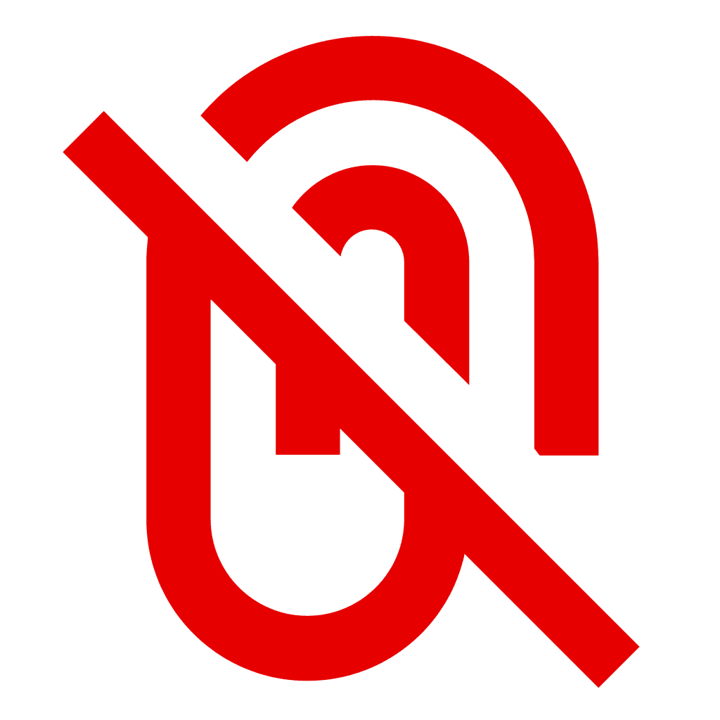 Unattach logo.
